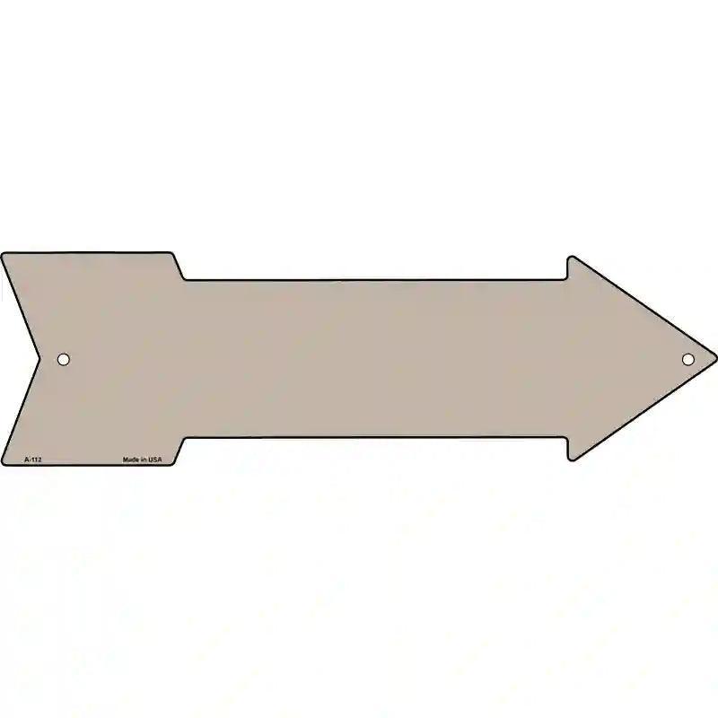 Tan Novelty Metal Arrow Sign image