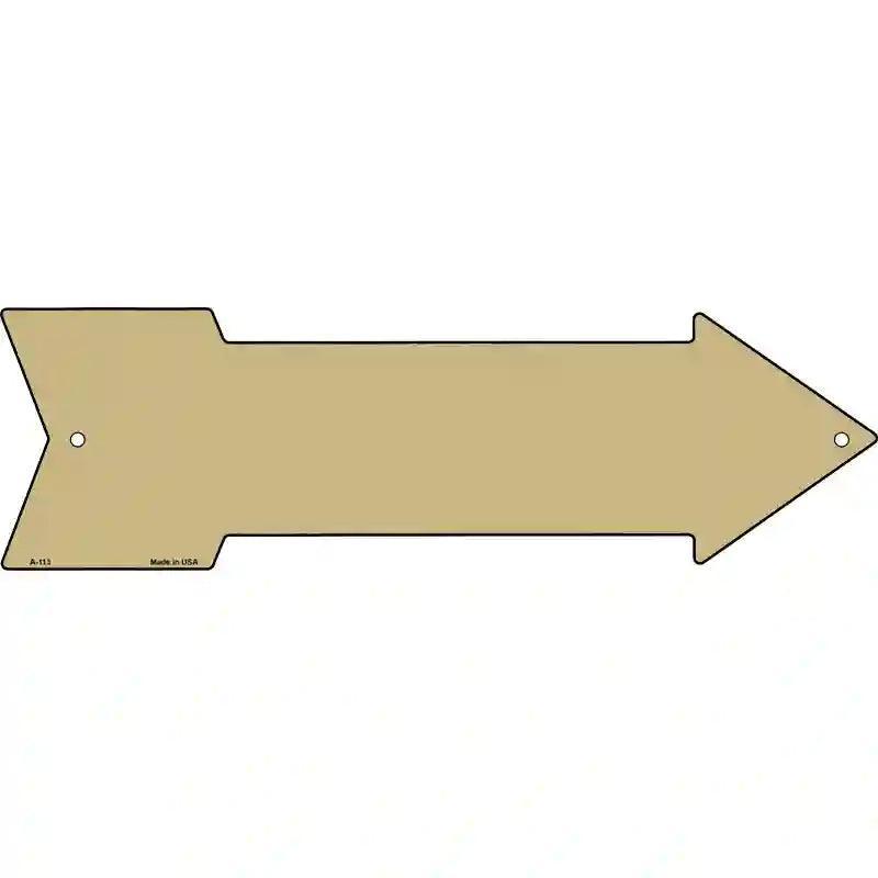 Gold Novelty Metal Arrow Sign image