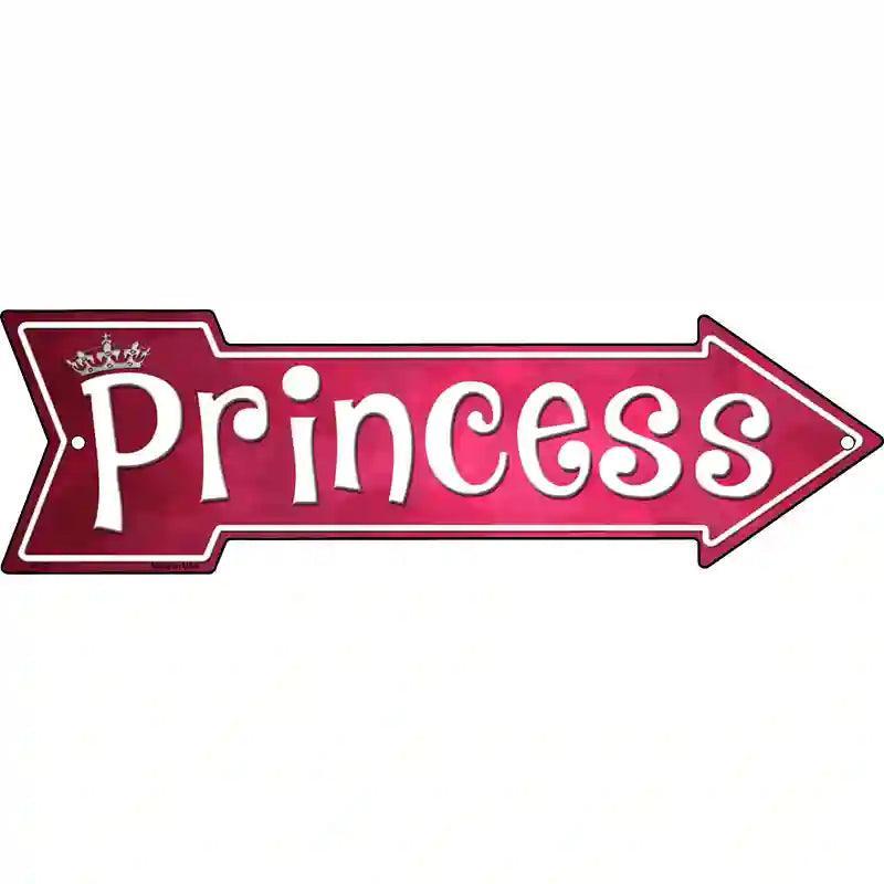 Princess Novelty Metal Arrow Sign image
