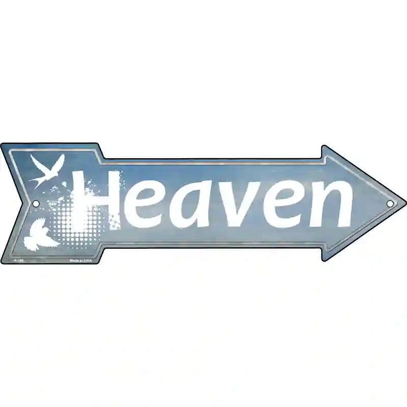 Heaven Novelty Metal Arrow Sign image
