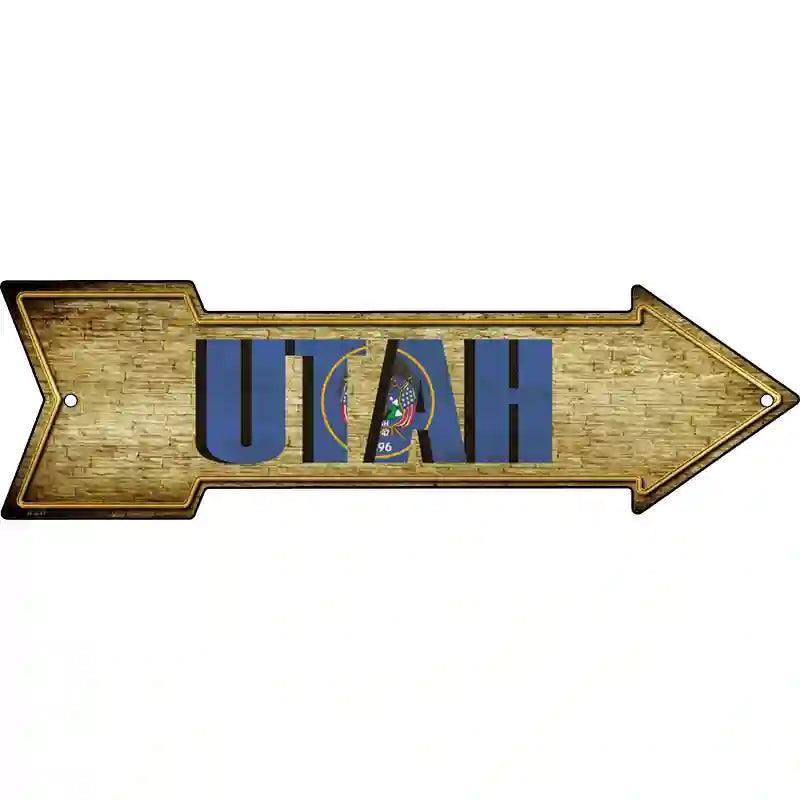 Utah Novelty Metal Arrow Sign image