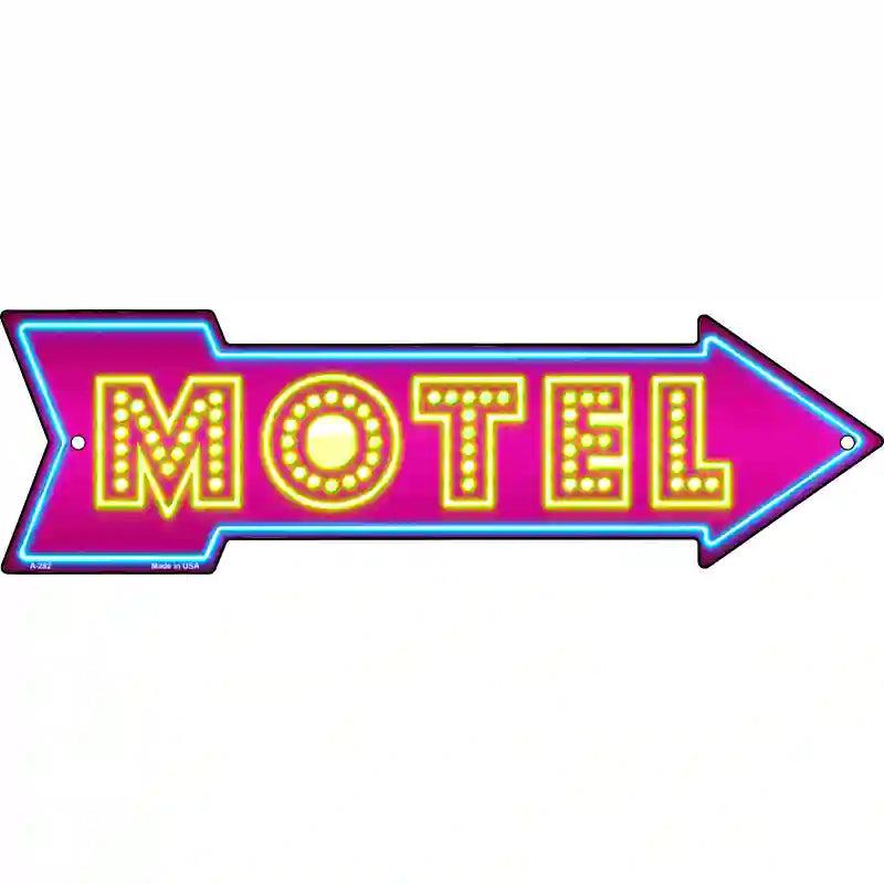 Motel Novelty Metal Arrow Sign image
