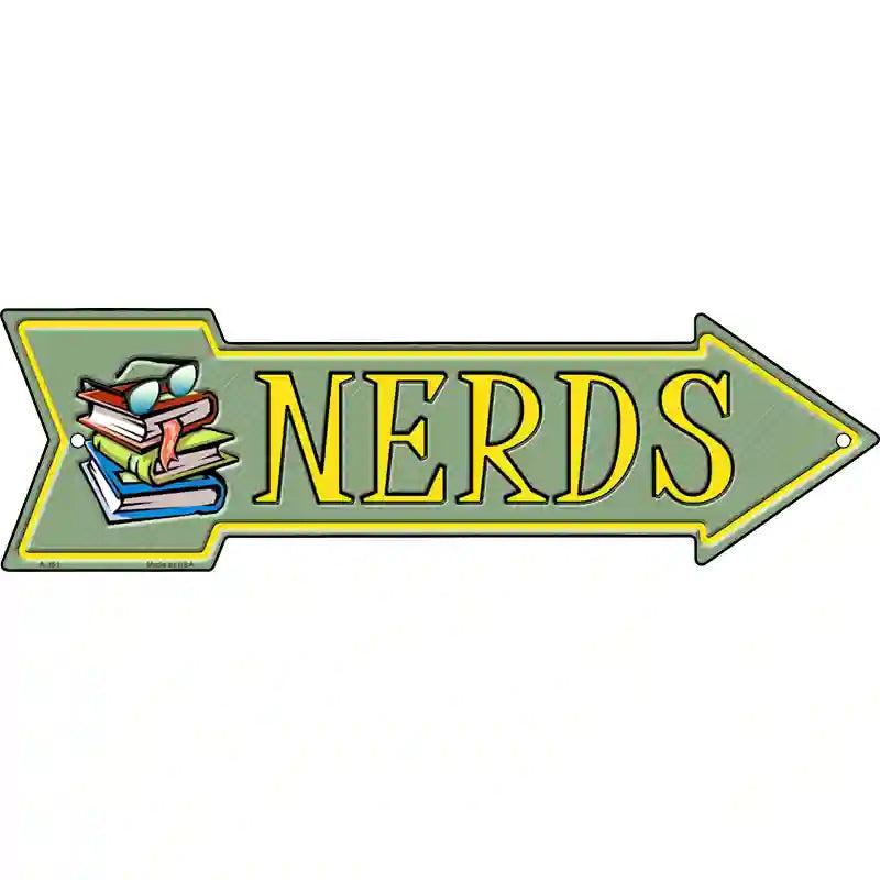 Nerds Novelty Metal Arrow Sign image