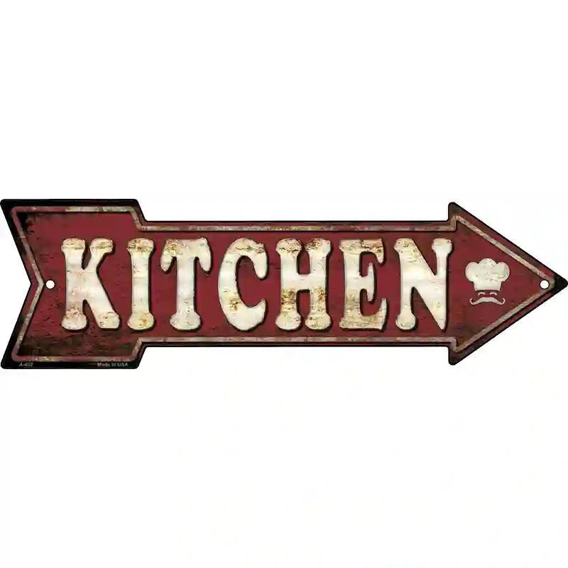 Kitchen Novelty Metal Arrow Sign image