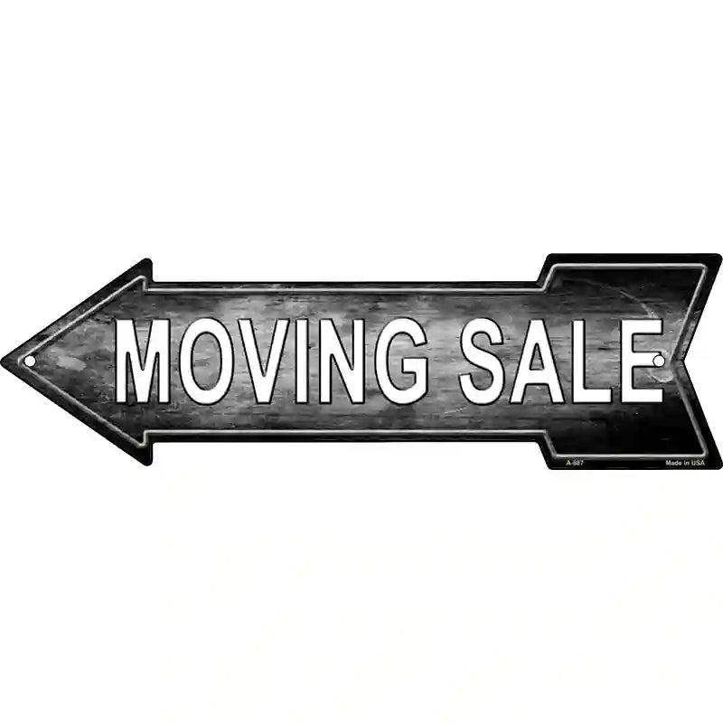 Moving Sale Left Novelty Metal Arrow Sign image