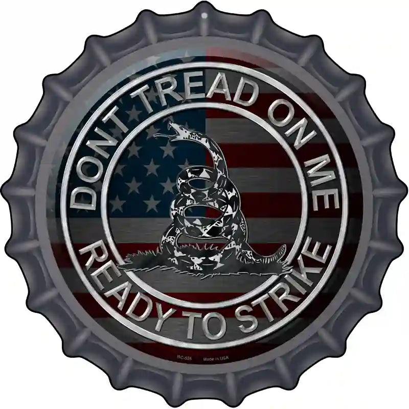 Do Not Tread On Me Novelty Metal Bottle Cap Sign BC-526 image