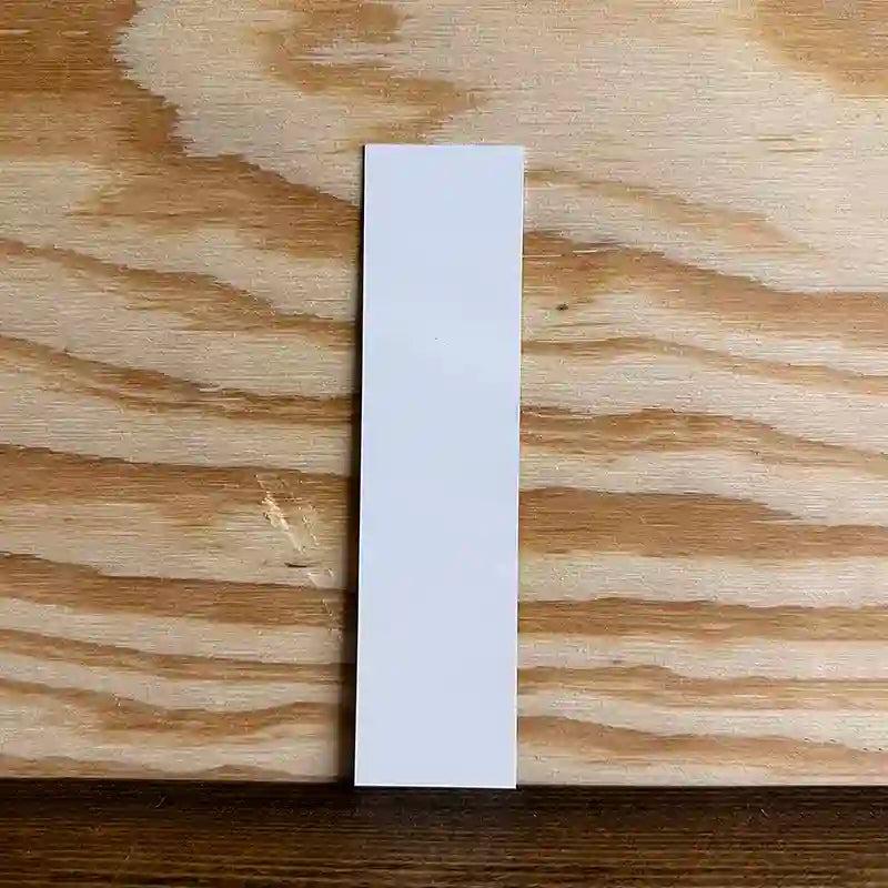 White Dye Sublimation Blank 1.5 Inch x 6 Inch Metal Bookmark BM-000 image