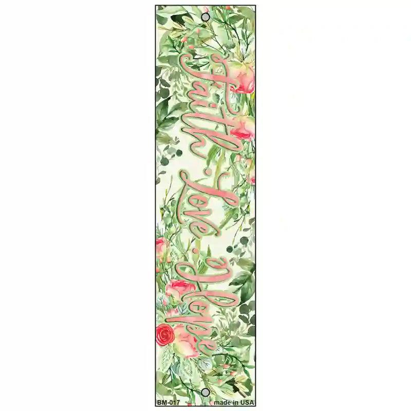 Faith Love and Hope Novelty Metal Bookmark BM-017 image