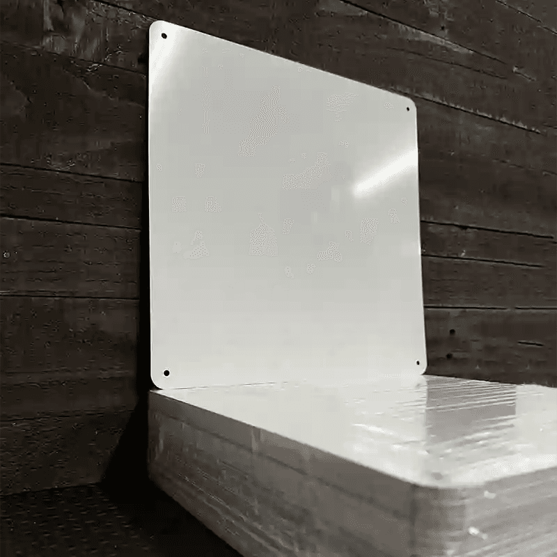 White Dye Sublimation Blank 12 Inch Metal Square Sign - 100 Pack BULK-SQ-000 image