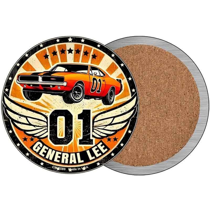 01 General Lee Novelty Circle Coaster Set of 4 CC-2089 image