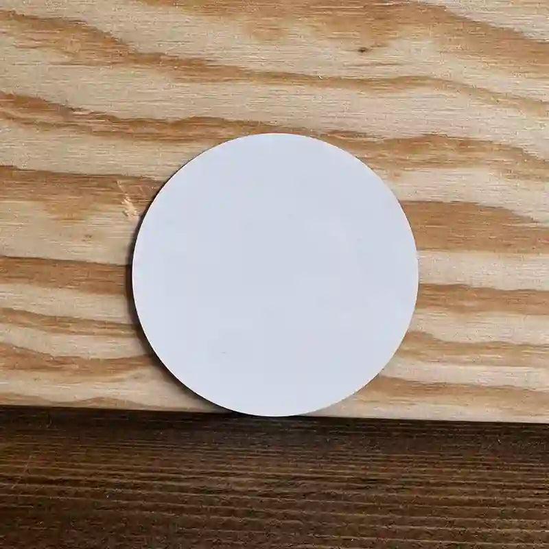 White Dye Sublimation Blank 3.5 Inch Metal Circle Magnet CM-000 image