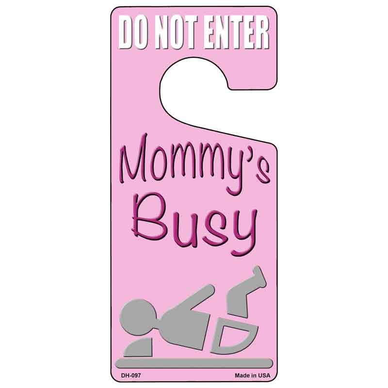 Mommys Busy Pink Novelty Metal Door Hanger DH-097 image