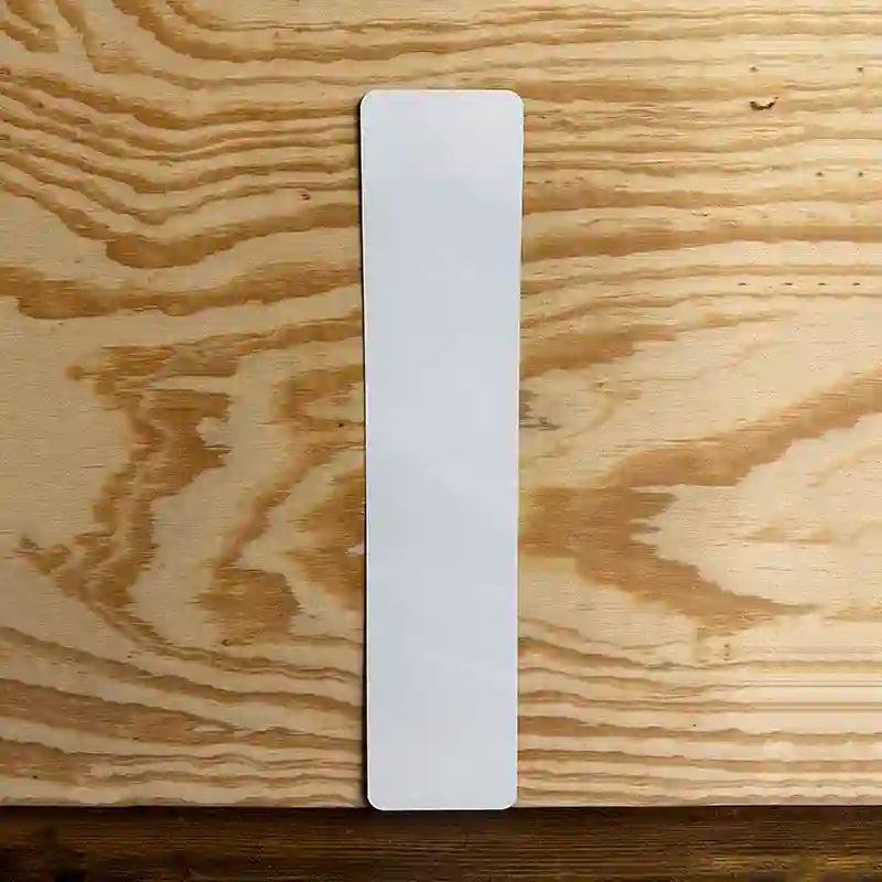 White Dye Sublimation Blank 4.5 Inch x 20.5 Inch Metal European License Plate EP-000 image
