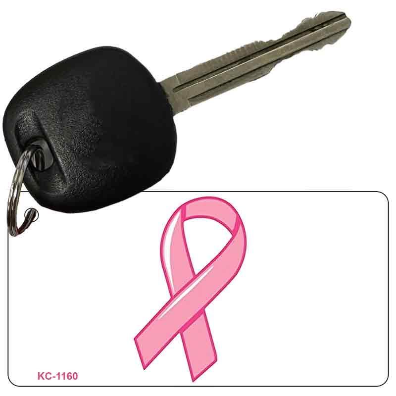 Pink Ribbon Novelty Aluminum Key Chain KC-1160 image