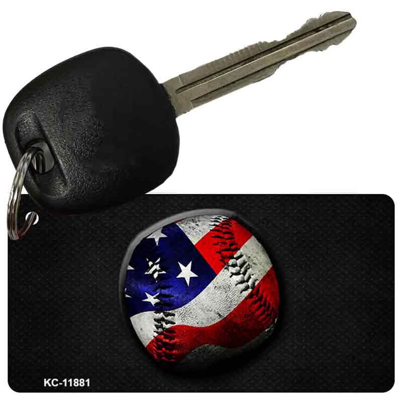 American Baseball Novelty Metal Key Chain KC-11881 image