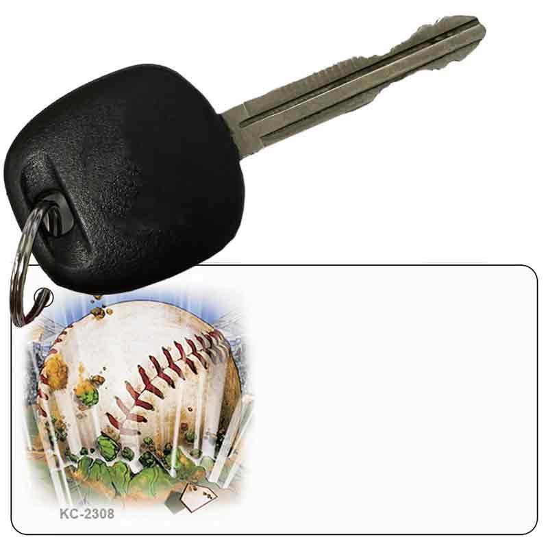 Baseball OffSet Novelty Aluminum Key Chain KC-2308 image