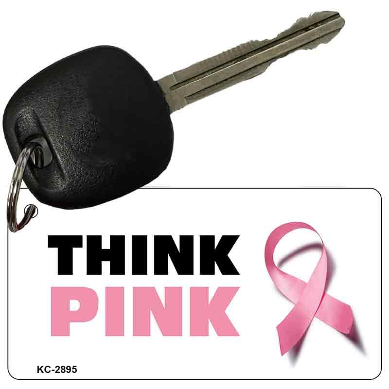Think Pink Novelty Aluminum Key Chain KC-2895 image