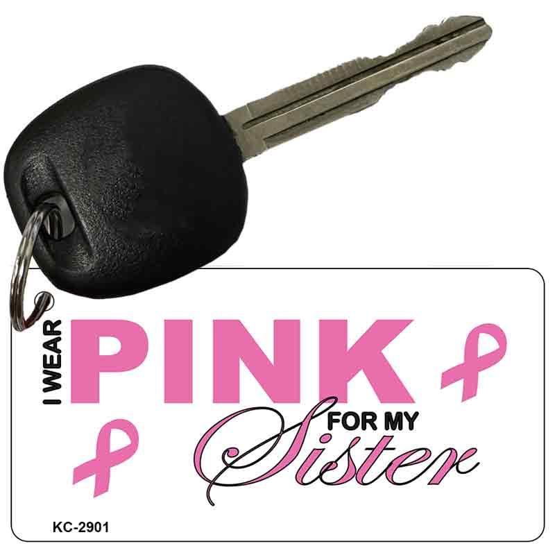 Pink For Sister Novelty Aluminum Key Chain KC-2901 image