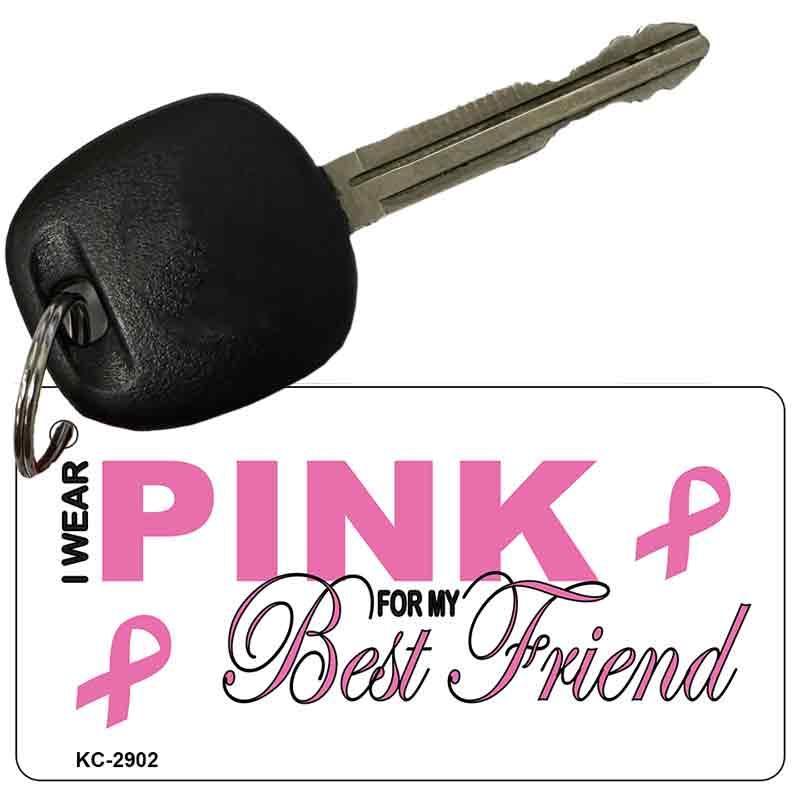 Pink For Best Friend Novelty Aluminum Key Chain KC-2902 image