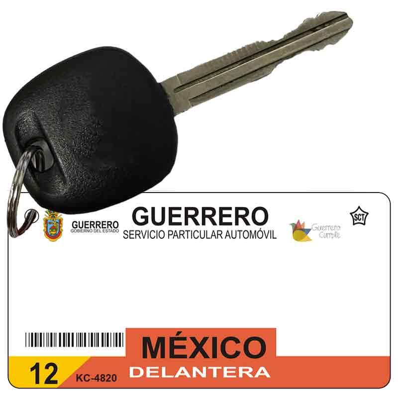 Guerrero Mexico Blank Novelty Metal Key Chain KC-4820 image
