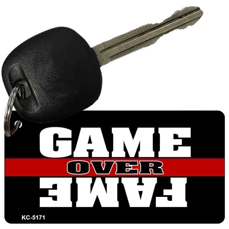 Game Over Fame Novelty Aluminum Key Chain KC-5171 image