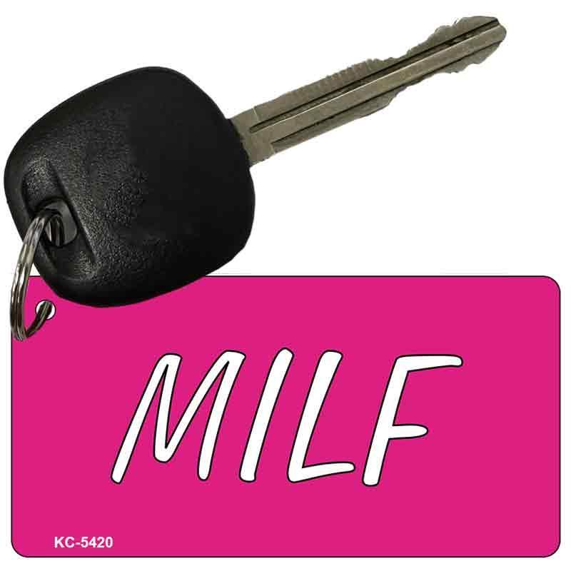 MILF Pink Novelty Aluminum Key Chain KC-5420 image
