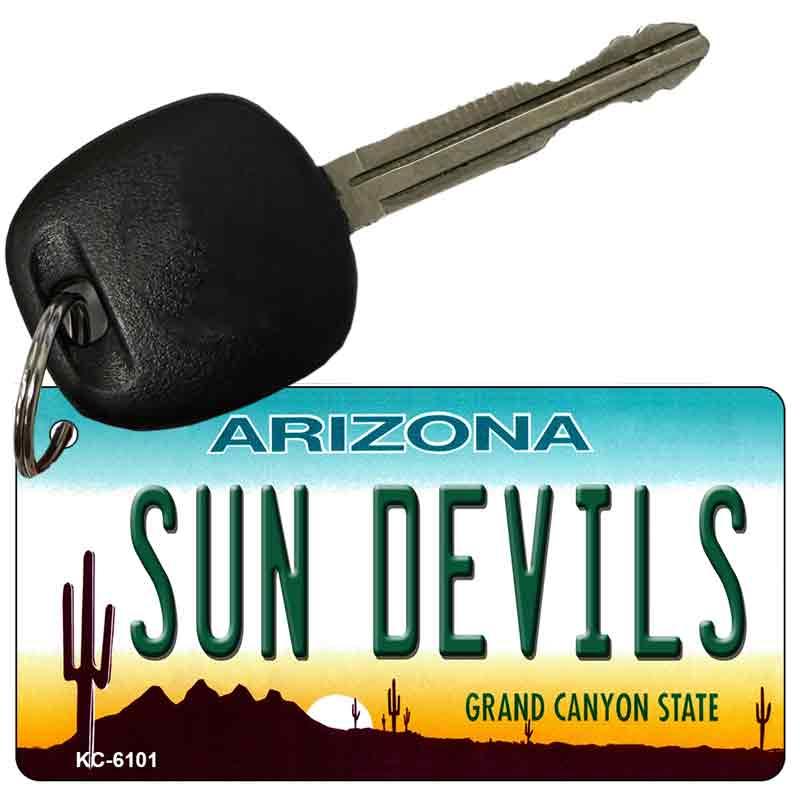 Sun Devils Arizona State License Plate Tag Key Chain KC-6101 image