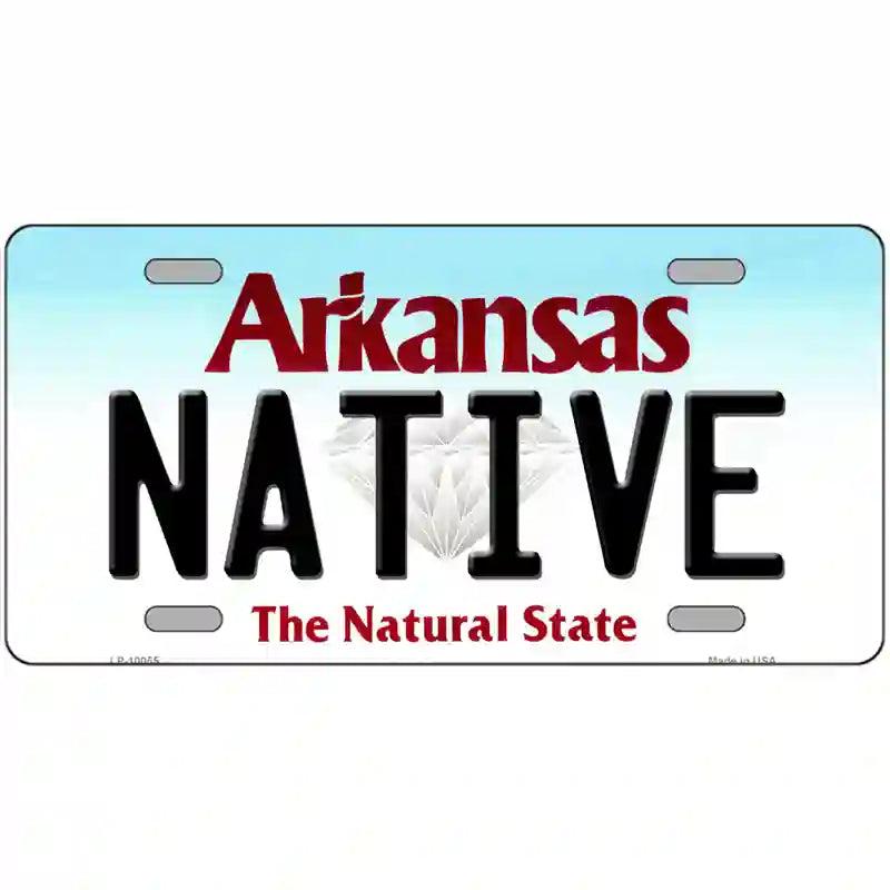 Native Arkansas Metal Novelty License Plate image
