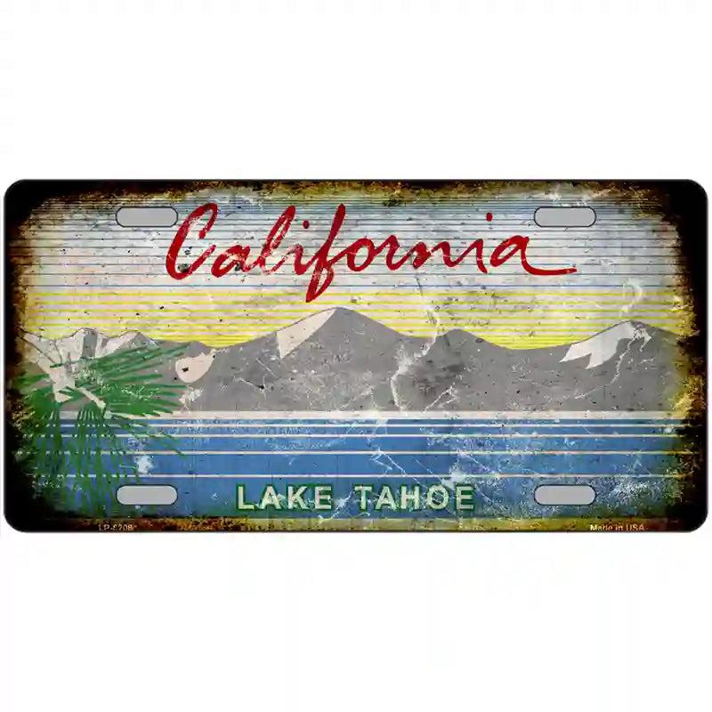 California Lake Tahoe Rusty Novelty Metal License Plate image