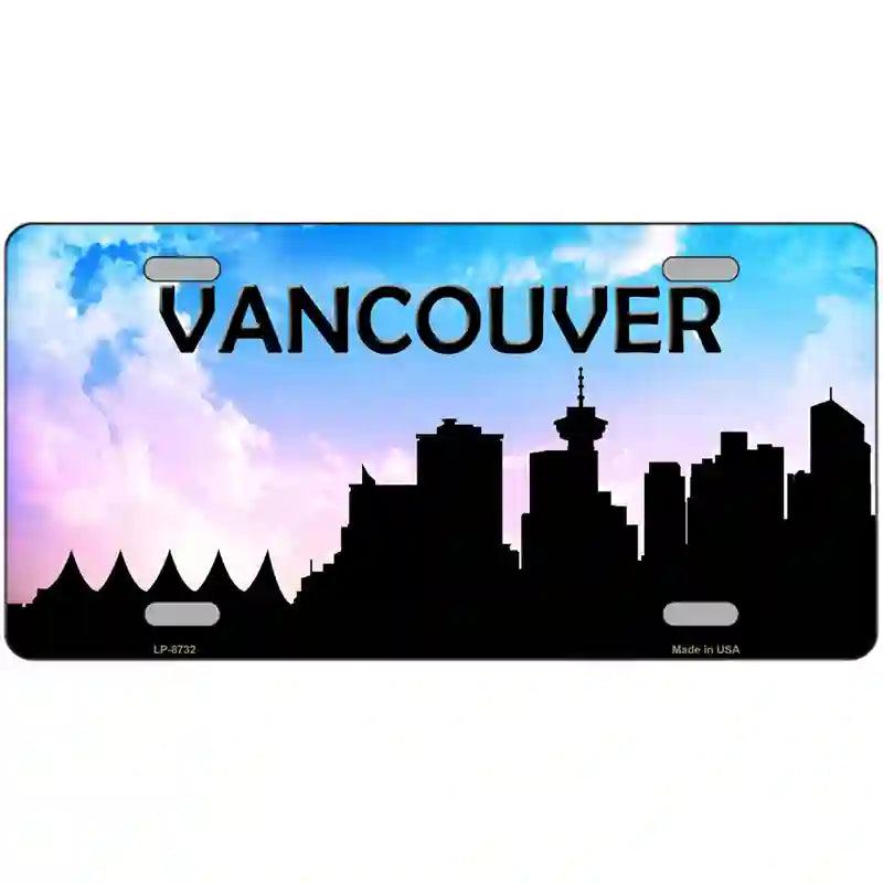 Vancouver Silhouette Metal Novelty License Plate image