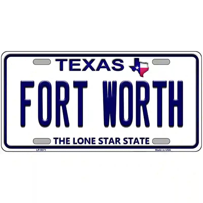 Fort Worth Texas Novelty Metal License Plate image