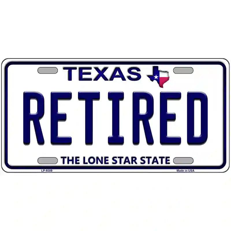 Retired Texas Novelty Metal License Plate image