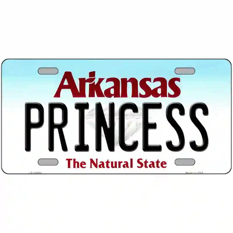 Princess Arkansas Metal Novelty License Plate image