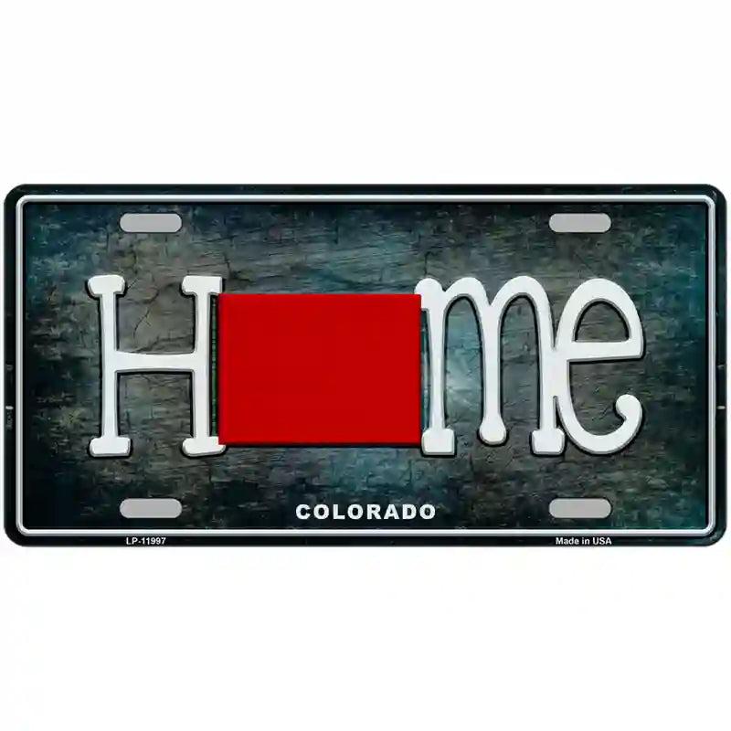 Colorado Home State Outline Novelty License Plate image
