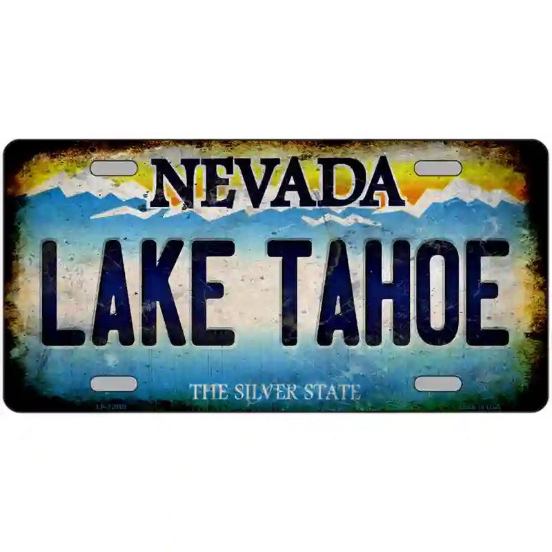 Nevada Lake Tahoe Novelty Metal License Plate image