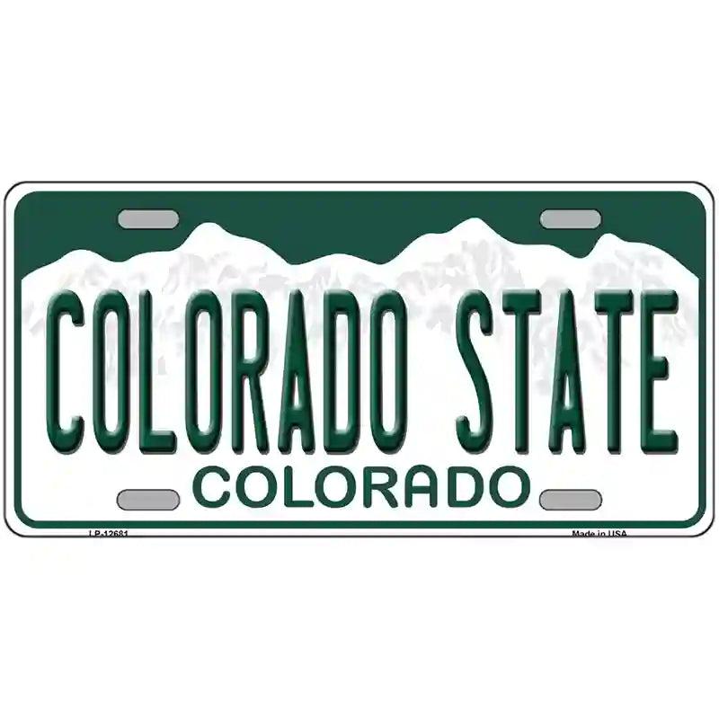 Colorado State Novelty Metal License Plate image