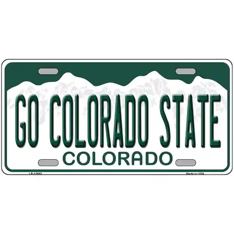 Go Colorado State Novelty Metal License Plate image
