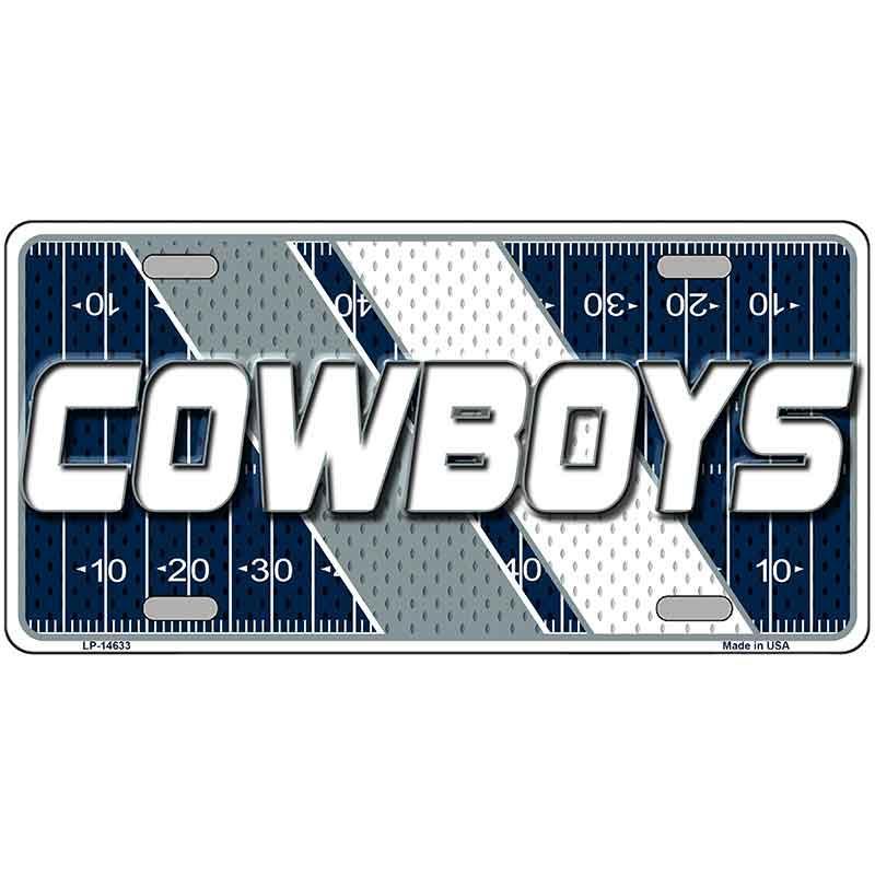 COWBOYS Graphic Novelty Metal License Plate LP-14633 image
