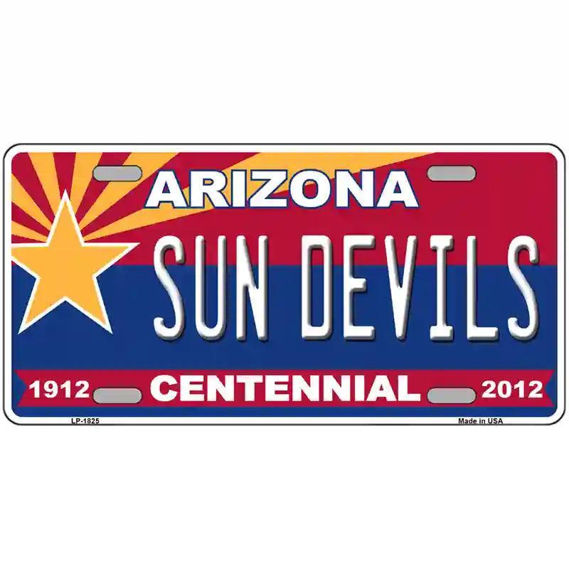 Arizona Centennial Sun Devils Metal Novelty License Plate image