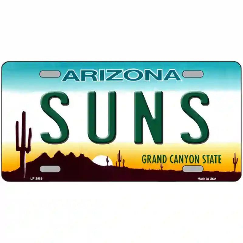 Suns Arizona Novelty State Metal License Plate image