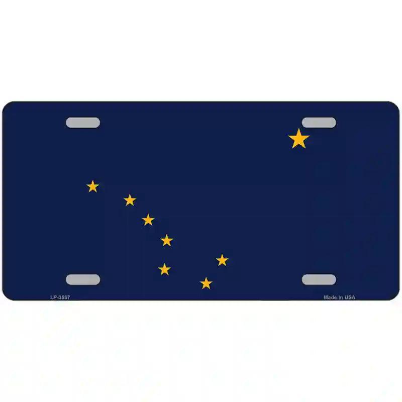 Alaska State Flag Metal Novelty License Plate image