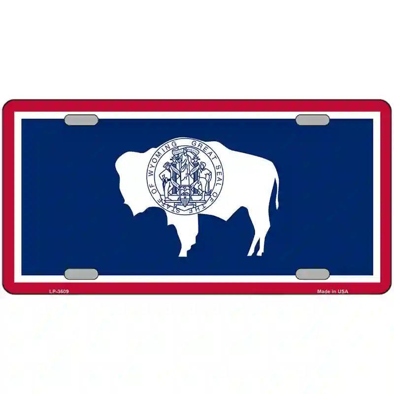 Wyoming State Flag Metal Novelty License Plate image