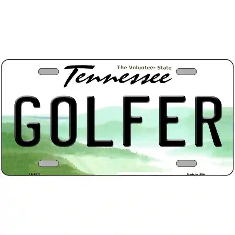 Golfer Tennessee Novelty Metal License Plate image
