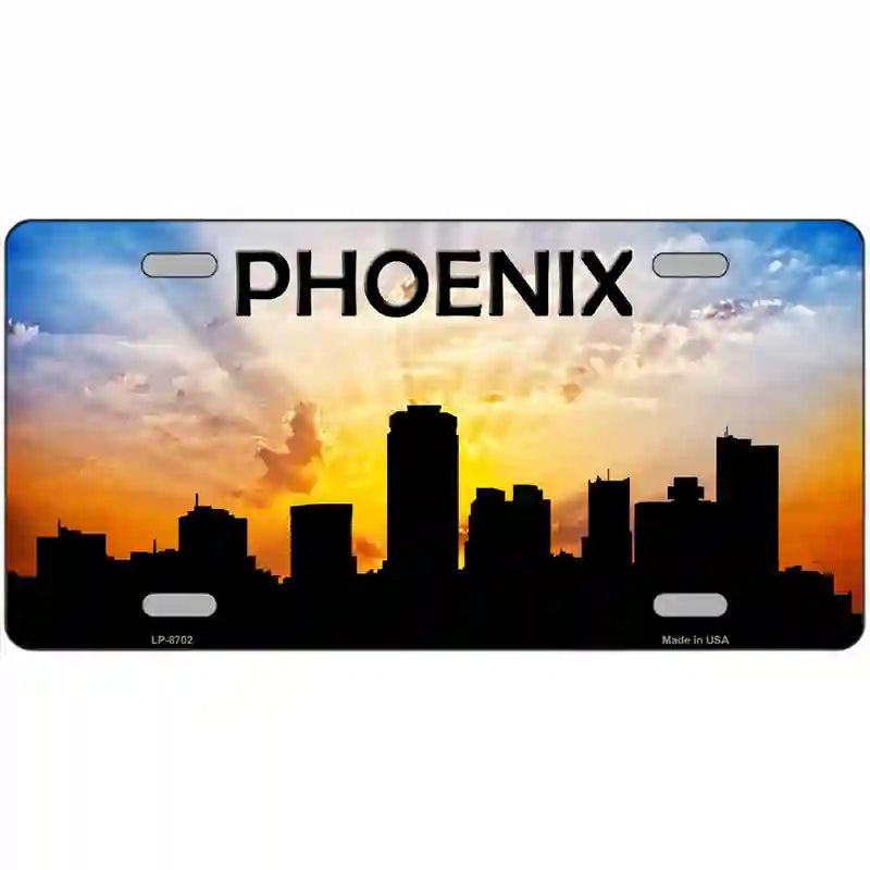 Phoenix Silhouette Metal Novelty License Plate image