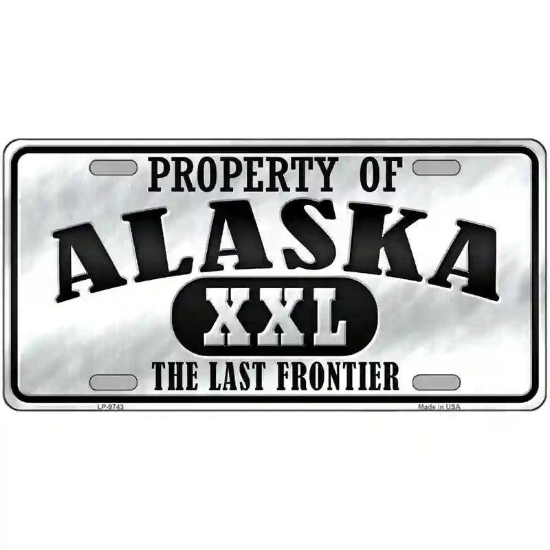 Property Of Alaska Novelty Metal License Plate image