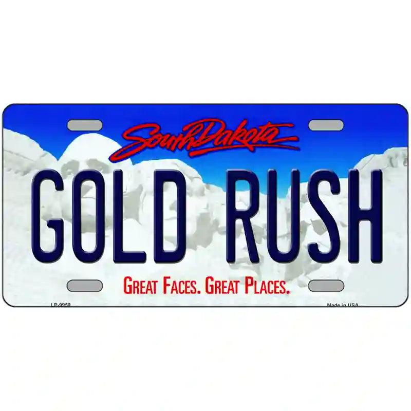 Gold Rush South Dakota Metal Novelty License Plate image