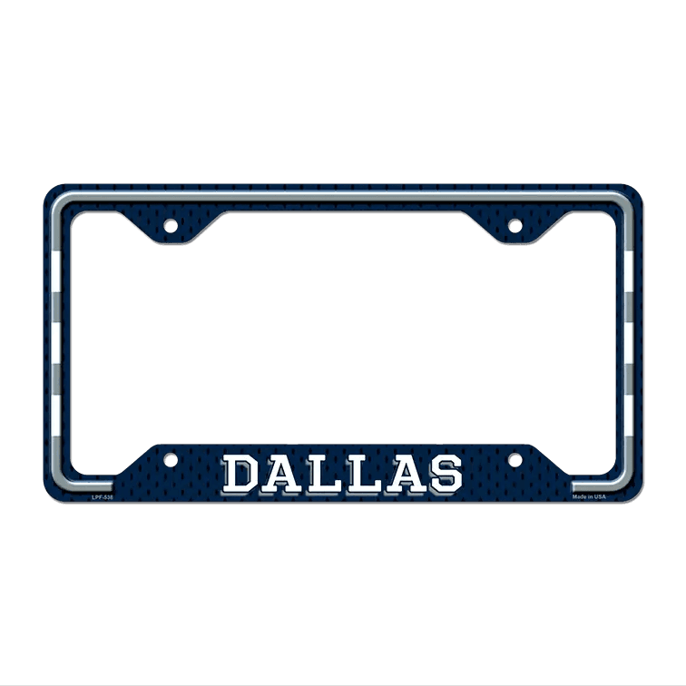 Dallas Novelty Metal License Plate Frame LPF-538 image