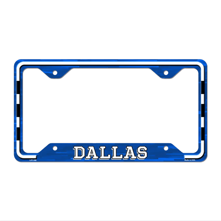 Dallas Novelty Metal License Plate Frame LPF-568 image