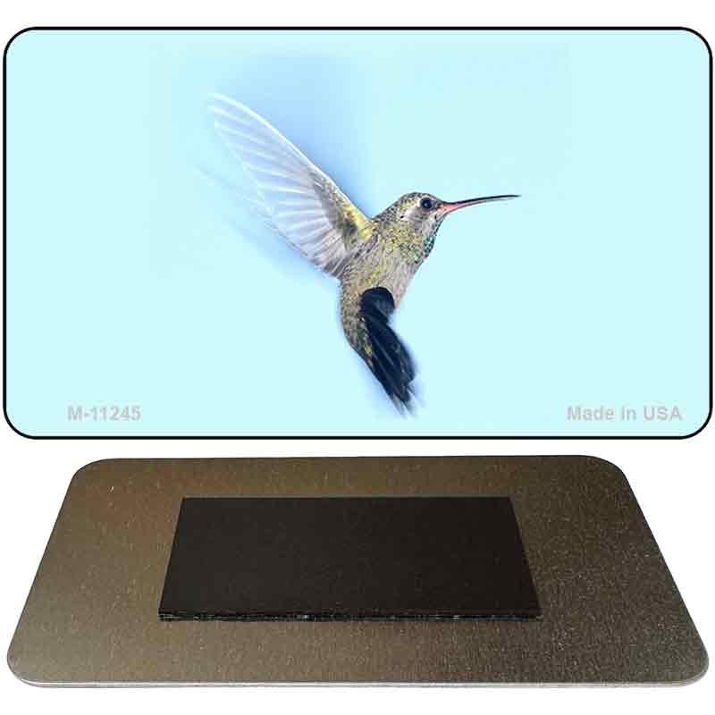 Hummingbird In Flight Blue Novelty Magnet M-11245 image