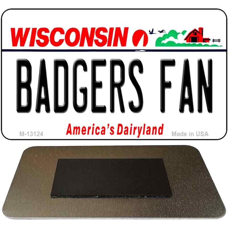 Badgers Fan Novelty Metal Magnet M-13124 image